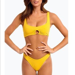 L*Space Julia Circle Ring Bikini Top+Bottom XS/S